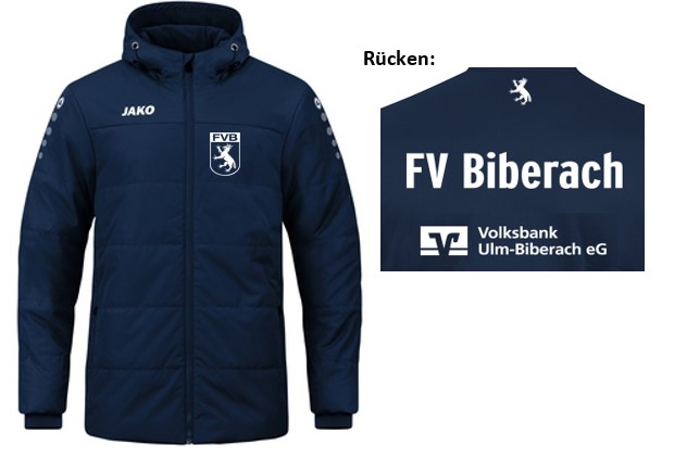 Coachjacke Team mit Kapuze